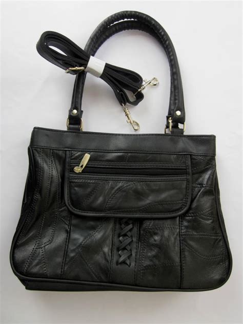 Okpta 1519426 Black Handbag With Shoulder Strap. .